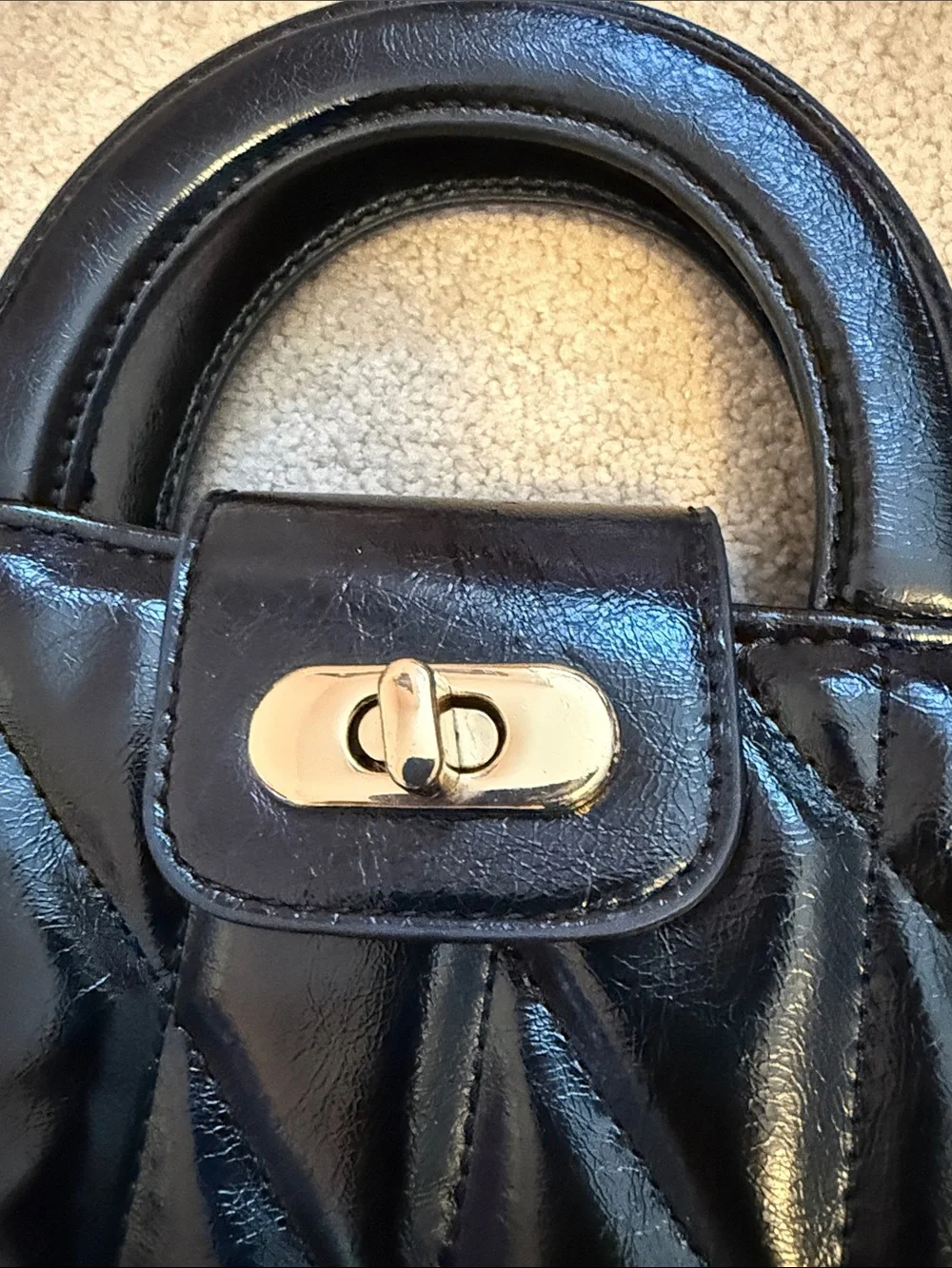 Never Used Forever 21 Black Crossbody Bag with Gold Chain